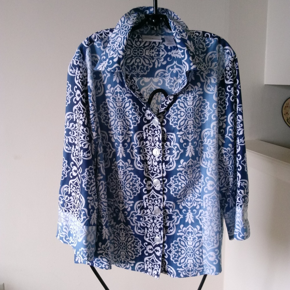 Alfred Dunner Print Blouse Size 18